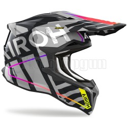 CASCO DE CROSS DE MOTO AIROH STB98 STRYCKER BRAVE GRIS BRILLANTE | Mototopgun