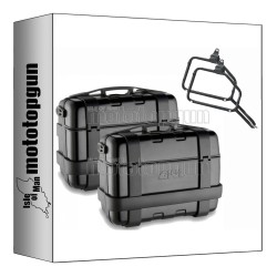 GIVI TREKKER MALETAS LATERALES + SOPORTE MONOKEY NEGRO 33 + 33 LITROS COMPATIBLE CON HONDA CRF 1100 L AFRICA TWIN A | Mototopgun