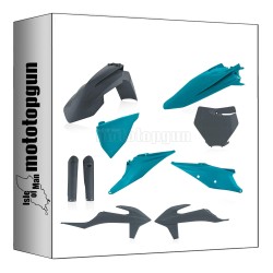 ACERBIS 0023479.297 KIT DE PLÁSTICOS COMPLETO GRIS VERDE COMPATIBLE CON KTM XC-F 250 19/22 | Mototopgun