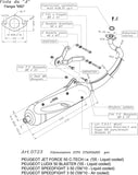 Complete Catalytic Exhaust System With Sound Certification Sito Stainless Steel - Leovince Compatible With Peugeot Speedfight 3 50 Liquid (2009-2011)