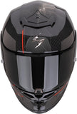 Full-Face Motorcycle Helmet Scorpion Exo Exo-R1 Evo Carbon Air Carbon Fiber Black Red Cynergy Size Xs