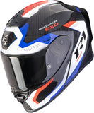 Full-Face Motorcycle Helmet Scorpion Exo Exo-R1 Evo Carbon Air Carbon Fiber Black Red Propel Size S