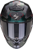 Full-Face Motorcycle Helmet Scorpion Exo Exo-R1 Evo Carbon Air Carbon Fiber Black Green Propel Size L
