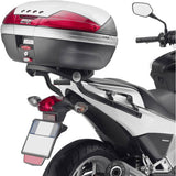 Monokey Trekker Black Aluminium Top Case - 46 Lt Trekker Aluminium - Givi Compatible With Honda Integra 700 (2012-2013)