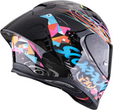 Full-Face Motorcycle Helmet Scorpion Exo Exo-R1 Evo Ii Air Ultra Tct Black Blue Pink Savage Size Xs
