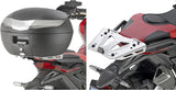 Monokey Trekker Alaska Black Aluminium Top Case - 44 Lt Trekker Alaska Aluminium - Givi Compatible With Honda X-Adv 750 (2017-2020)