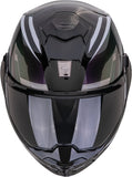 Flip-Up Motorcycle Helmet Scorpion Exo Exo-Tech Evo Polycarbonate Chameleon Black Furio Size Xl