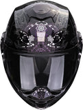 Flip-Up Motorcycle Helmet Scorpion Exo Exo-Tech Evo Polycarbonate Chameleon Black Dream Size Xs