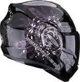 Flip-Up Motorcycle Helmet Scorpion Exo Exo-Tech Evo Polycarbonate Chameleon Black Dream Size L