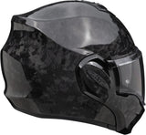 Full-Face Motorcycle Helmet Scorpion Exo Exo-Tech Evo Carbon Carbon Fiber Black Onyx Size M