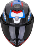 Flip-Up Motorcycle Helmet Scorpion Exo Exo-Tech Evo Carbon Carbon Fiber Black Blue Red Cosy Size S