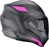 Flip-Up Motorcycle Helmet Scorpion Exo Exo-Tech Evo Polycarbonate Matt Black Pink Socius Size L