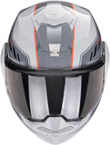 Flip-Up Motorcycle Helmet Scorpion Exo Exo-Tech Evo Polycarbonate Grey Red Socius Size Xl