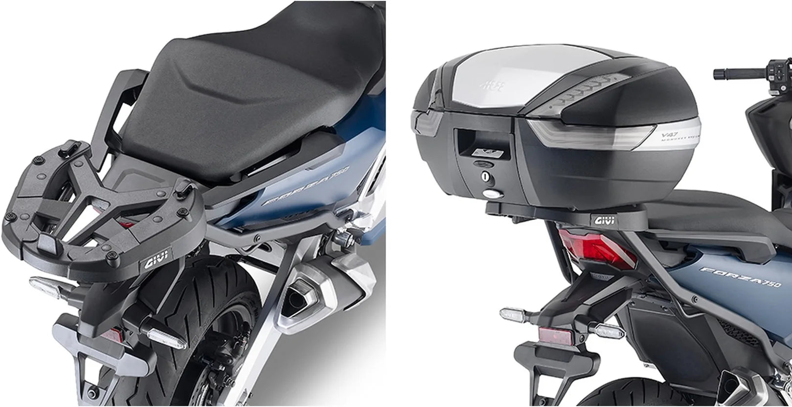 Monolock Alpina Aluminium Top Case - 44 Lt Alpina Aluminium - Givi Compatible With Honda Forza 750 (2021-2024)