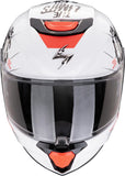 Full-Face Motorcycle Helmet Scorpion Exo Exo-Jnr Air Polycarbonate White Black Boum Size L