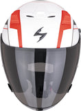 Urban Motorcycle Helmet Scorpion Exo Exo-Z1 Ultra Tct Matt White Red Black Vue Size S