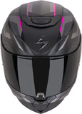 Full-Face Motorcycle Helmet Scorpion Exo Exo-391 Polycarbonate Matt Black Pink Aaxo Size L