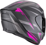 Full-Face Motorcycle Helmet Scorpion Exo Exo-391 Polycarbonate Matt Black Pink Aaxo Size S