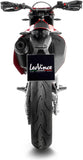Exhaust Tip Without Sound Certification Nero Stainless Steel Carbon Fiber End Cap - Leovince Compatible With Ktm 690 Smc R (2019-2024)