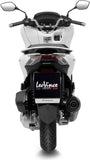 Complete Catalytic Exhaust System With Sound Certification Nero Stainless Steel Carbon Fiber End Cap - Leovince Compatible With Honda Pcx 125 (2021-2024)