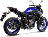 Complete Catalytic Exhaust System With Sound Certification Lv One Evo Carbon Fiber Carbon Fiber End Cap - Leovince Compatible With Yamaha Tracer 700 Gt (2019-2020)