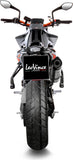 Exhaust Tip Without Sound Certification Lv One Evo Stainless Steel Carbon Fiber End Cap - Leovince Compatible With Ktm 890 Duke - L A2 - R (2020-2023)
