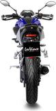 Complete Catalytic Exhaust System With Sound Certification Lv One Evo Stainless Steel Carbon Fiber End Cap - Leovince Compatible With Yamaha Mt-125 (2017-2019)