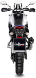 Exhaust Tip Without Sound Certification Lv One Evo Steel Black Carbon Fiber End Cap - Leovince Compatible With Yamaha Ténéré 700 Explore (2019-2020)