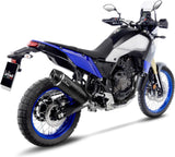 Exhaust Tip With Noise Certification Lv One Evo Steel Black Carbon Fiber End Cap - Leovince Compatible With Yamaha Ténéré 700 Explore (2019-2020)