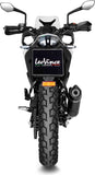 Exhaust Tip Without Sound Certification Lv One Evo Steel Black Carbon Fiber End Cap - Leovince Compatible With Ktm 390 Adventure (2020-2024)