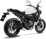 Complete Catalytic Exhaust System With Sound Certification Lv One Evo Stainless Steel Carbon Fiber End Cap - Leovince Compatible With Yamaha Yzf-R7 700 (2021-2024)