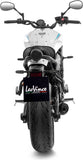 Complete Catalytic Exhaust System With Sound Certification Lv One Evo Stainless Steel Carbon Fiber End Cap - Leovince Compatible With Yamaha Mt-07 (2021-2024)