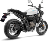 Complete Catalytic Exhaust System With Sound Certification Lv One Evo Carbon Fiber Carbon Fiber End Cap - Leovince Compatible With Yamaha Mt-07 (2021-2024)