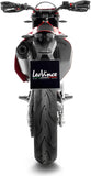 Exhaust Tip Without Sound Certification Lv One Evo Stainless Steel Carbon Fiber End Cap - Leovince Compatible With Ktm 690 Enduro R (2019-2024)