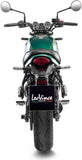 Complete Exhaust System Without Catalytic Converter And Without Sound Certification Lv One Evo Steel Black Carbon Fiber End Cap - Leovince Compatible With Kawasaki Ninja 650 (2021-2026)