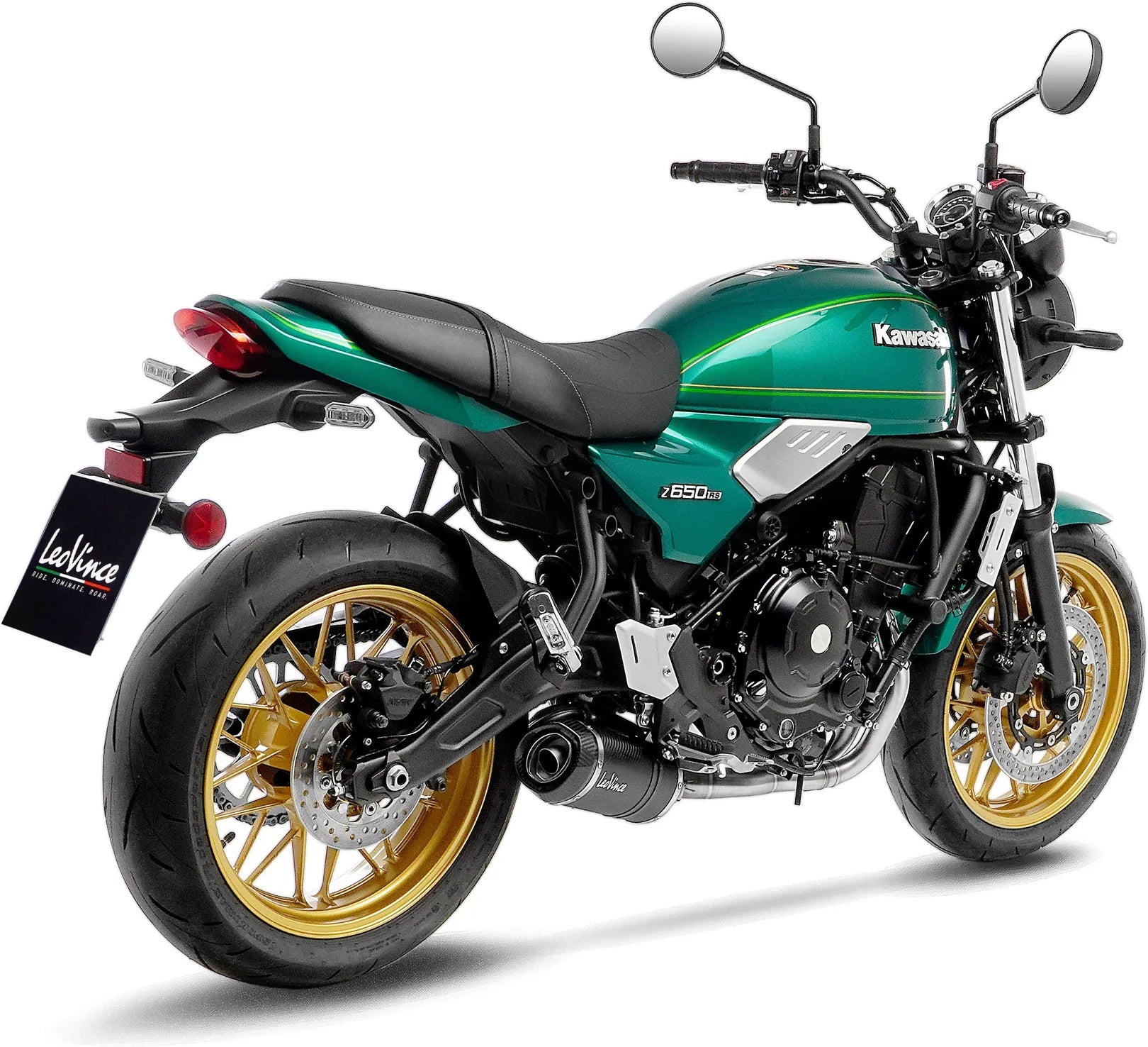 Complete Exhaust System Without Catalytic Converter And Without Sound Certification Lv One Evo Carbon Fiber Carbon Fiber End Cap - Leovince Compatible With Kawasaki Ninja 650 (2021-2026)