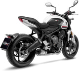Complete Catalytic Exhaust System With Sound Certification Lv One Evo Stainless Steel Carbon Fiber End Cap - Leovince Compatible With Triumph Tiger 660 Sport (2022-2024)