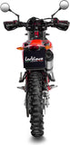 Exhaust Tip Without Sound Certification Lv One Evo Stainless Steel Carbon Fiber End Cap - Leovince Compatible With Beta Rr 125 Motard Lc 4T (2025-2026)