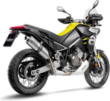 Exhaust Tip With Noise Certification Lv One Evo Stainless Steel - Leovince Compatible With Aprilia Tuareg 660 (2022-2024)