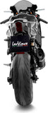 Complete Exhaust System Without Catalytic Converter And Without Sound Certification Factory S Steel Black Carbon Fiber End Cap - Leovince Compatible With Yamaha Yzf-R7 700 (2021-2024)