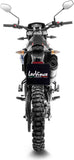 Exhaust Tip Without Sound Certification Lv One Evo Stainless Steel Carbon Fiber End Cap - Leovince Compatible With Aprilia Rx 125 (2021-2024)