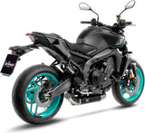 Complete Exhaust System Without Catalytic Converter And Without Sound Certification Lv Race Stainless Steel - Leovince Compatible With Yamaha Mt-09 (2024-2026)