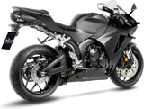 Exhaust Tip Without Sound Certification Lv One Evo Stainless Steel Carbon Fiber End Cap - Leovince Compatible With Honda Cbr 600 Rr (2024-2026)