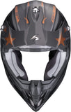 Off-Road Motorcycle Helmet Scorpion Exo Vx-16 Evo Air Polycarbonate Silver Black Copper Patriot Size Xs