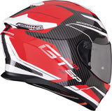 Full-Face Motorcycle Helmet Scorpion Exo Exo-Gt Sp Air Ultra Tct Red White Flex Size S