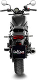 Exhaust Tip Without Sound Certification Classic Racer Steel Black Stainless Steel End Cap - Leovince Compatible With Kawasaki Eliminator 500 - Se (2024-2026)
