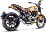 Exhaust Tip Without Sound Certification Lv-10 Stainless Steel Stainless Steel End Cap - Leovince Compatible With Ducati Monster 797 (2017-2020)