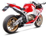 Exhaust Tip Without Sound Certification Lv-10 Steel Black Stainless Steel End Cap - Leovince Compatible With Honda Cbr 1000 Rr Fireblade (2017-2019)