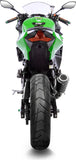 Exhaust Tip Without Sound Certification Lv-10 Steel Black Stainless Steel End Cap - Leovince Compatible With Kawasaki Ninja 500 - Se (2024-2026)
