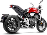 Exhaust Tip With Noise Certification Lv-10 Steel Black Stainless Steel End Cap - Leovince Compatible With Honda Cb 1000 R Neo Sports Café (2018-2024)